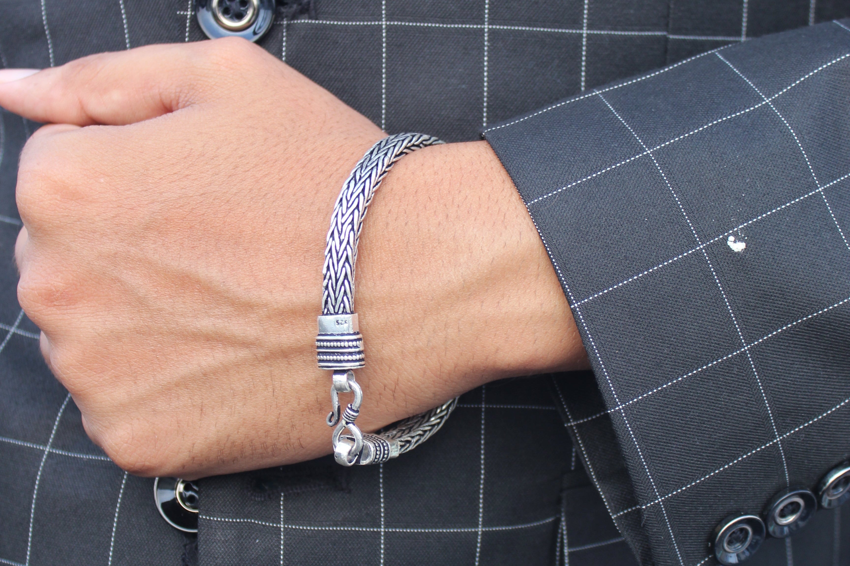 Silver Midnight Men's Bracelet
